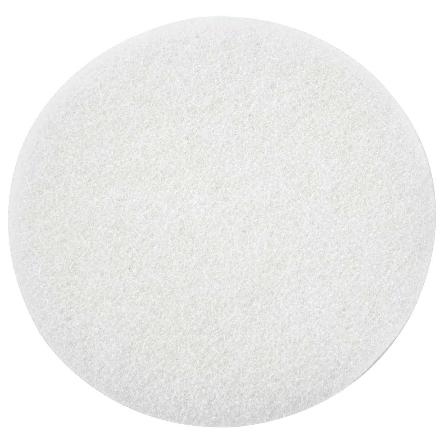 White Buffing Pad with Hook and Loop Back for Wood and Epoxy | Apply Hard Wax Oils and Stain