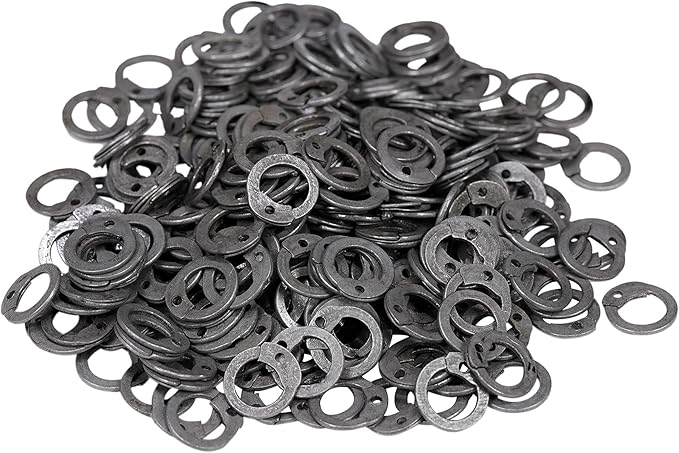 Lord of Battles 200G-1Kg Chainmail Loose Rings for Armor Crafting Perfect for DIY Chainmail Projects & Armor Repairs (1 Kg Mild Steel with Flat Rings - 6mm 18 Gauge)