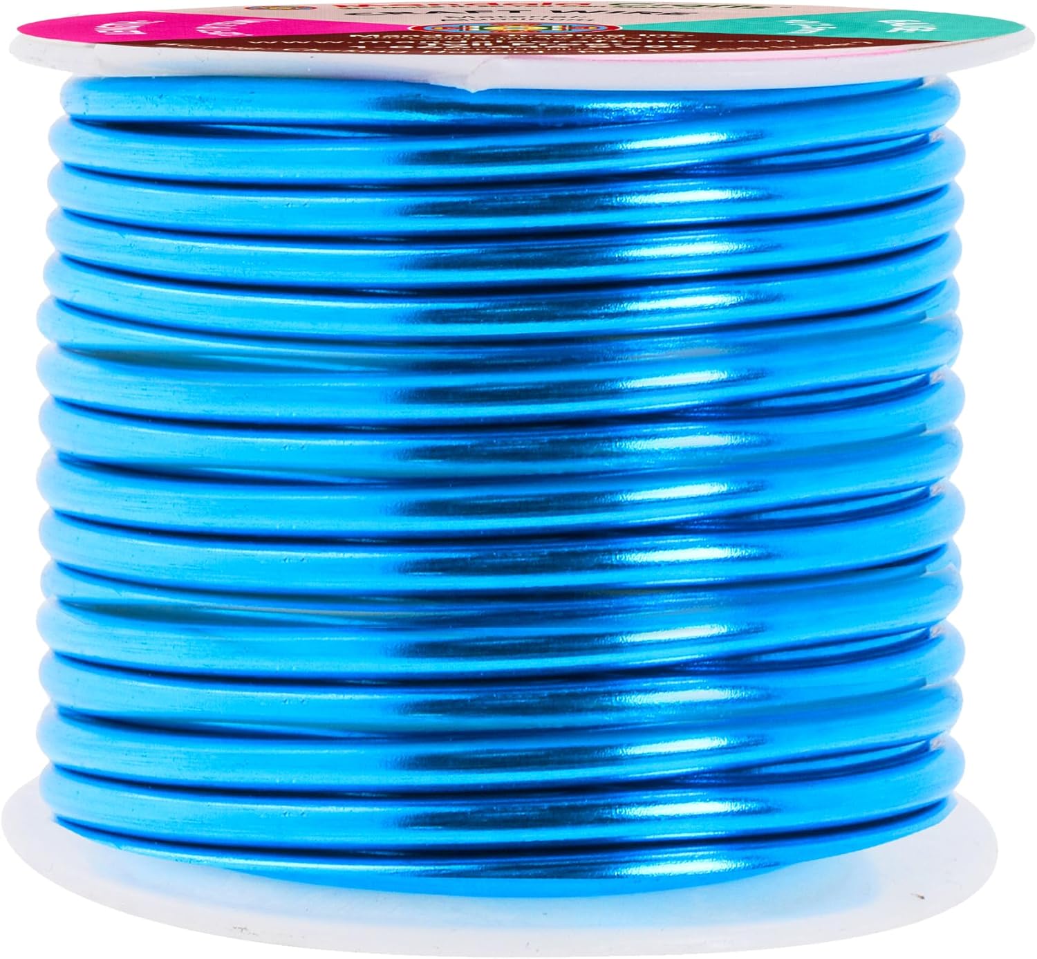 Mandala Crafts 10 Gauge Anodized Aluminum Craft Wire for Jewelry Making - 32 FT Colored Flexible Bondi Blue Wire - Bendable for Bonsai Armature Crafting Sculpting - Crafty Corner