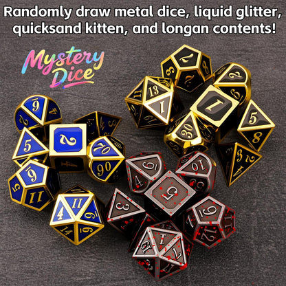 Coyeekn Mystery Dice Set - DND Dice Set - Polyhedral Dice, Dice Goblin, RPG Dice Set, Suitable for Role Playing, Table Games(Mystery Pack of 6)