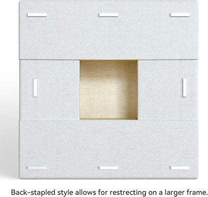 PHOENIX 4x4 Inch 8 Pack Artist Canvas - Small Square Stretched Canvases for Painting - 3/4 Inch Profile, 100% Cotton 11 Oz. Gesso Primed White Blank Professional Canvas Oil & Acrylic Paints