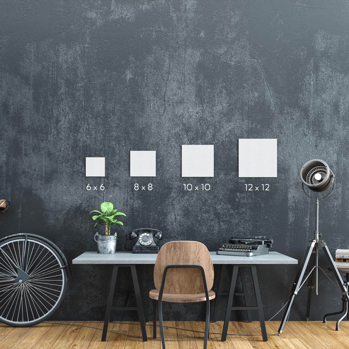 ARTEZA Canvases for Painting, Pack of 14, 10 x 10 Inches, Square Blank Art Canvas Boards, 100% Cotton, 12.3 oz Gesso-Primed, Art Supplies for Adults and Teens, Acrylic Pouring and Oil Painting