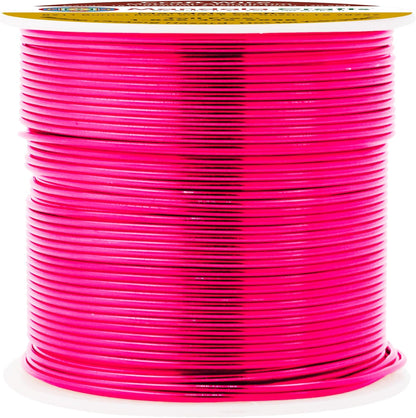 Mandala Crafts 18 Gauge Anodized Aluminum Craft Wire for Jewelry Making - 100 FT Colored Flexible Hot Pink Wire - Bendable for Bonsai Armature Crafting Sculpting - Crafty Corner