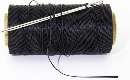12" Upholstery Large Eye Long Needle Apply to Home or Work Hand Sewing Tapestry Embroidery (12 inch + 2 Leather)