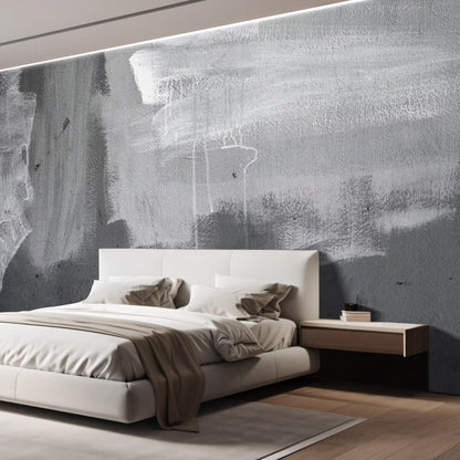wall26 Grunge Concrete Wall Removable Wall Mural | Self-Adhesive Large Wallpaper - 132x144 inches