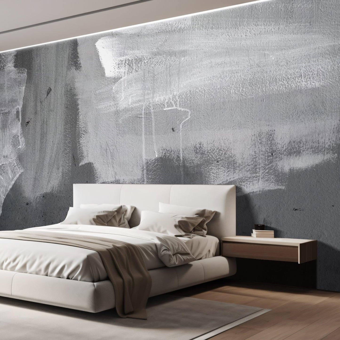 wall26 Grunge Concrete Wall Removable Wall Mural | Self-Adhesive Large Wallpaper - 120x168 inches
