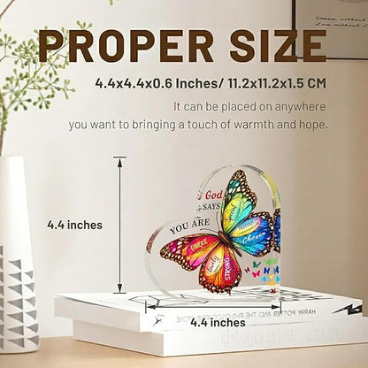 Mothers day Mom Gifts - Christian Gifts for Women Birthday, Butterfly Gifts for Womenn, Friends, Mom, Sister, Girl, Coworker, spiritual gifts, Religious Gift for Women Girls