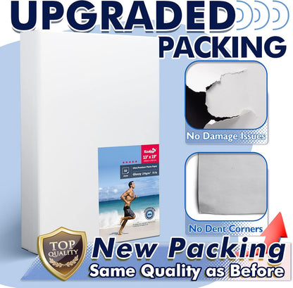 Koala Ultra Premium Photo Paper 13x19 In Glossy Photo Printer Paper for Inkjet Printer Water Resistant 50 Sheets 72lb