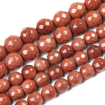 90pcs 4mm Natural Gold Sandstone Beads Faceted Stone Energy Healing Beads for Jewelry MakingDIY Bracelet Necklace Accessories 15" (4mm, Faceted Gold Sandstone)