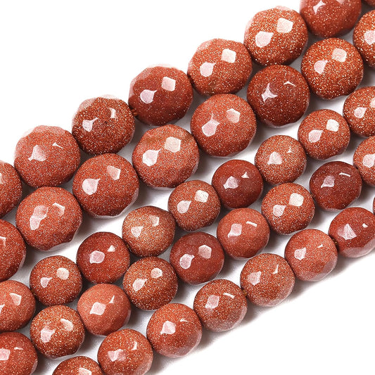 90pcs 4mm Natural Gold Sandstone Beads Faceted Stone Energy Healing Beads for Jewelry MakingDIY Bracelet Necklace Accessories 15" (4mm, Faceted Gold Sandstone)