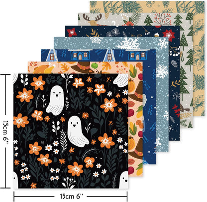 Origami 6x6 Paper Kit 150 Sheets 150 Vivid Colors Double Sided Same Printed Traditional Patterns Square for Arts Crafts Projects Japan Traditional Chiyo.Snack - Crafty Corner