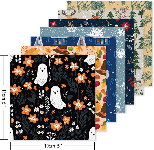 Origami 6x6 Paper Kit 150 Sheets 150 Vivid Colors Double Sided Same Printed Traditional Patterns Square for Arts Crafts Projects Japan Traditional Chiyo.Bohemian - Crafty Corner
