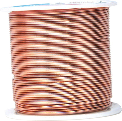 Mandala Crafts 18 Gauge Anodized Aluminum Craft Wire for Jewelry Making - 450 FT Colored Flexible Silver Copper Purple Gold Brown Red Wire - Bendable for Bonsai Armature Crafting Sculpting - Crafty Corner