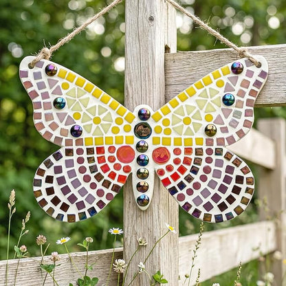 Artspac Iridescent Glass Mosaic Tiles for Crafts, 150g Round Mosaic Glass Pieces,DIY Mosaic Making Supplies for Beginners