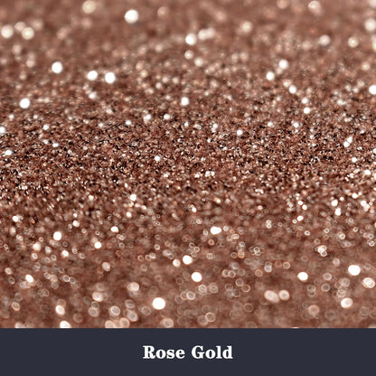 High Capacity 260g Shaker Bottle Package Metalic Glitter, Rose Gold Fine Glitter for Tumbler, Jewelry Making, Epoxy Resin DIY Craft, Face Body Nail Art
