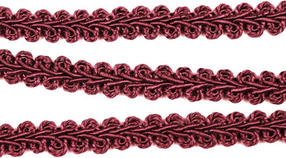 BEL AVENIR Braid Trim 1/2 inch 13.6 Yards French Gimp Basic Sewing Polyester DIY Crafts Costume Home Decorative (Wine) - Crafty Corner