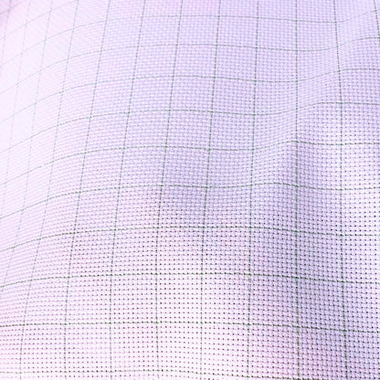 2 Sheets of 14 Count Pre-Gridded Aida Cloth – 28 x 28 Inch White with Green Guidelines Pre-Cut Fabric Squares – Cross Stitch Fabric – 100% Cotton – Ideal for Needlework – The Knotty Unicorn