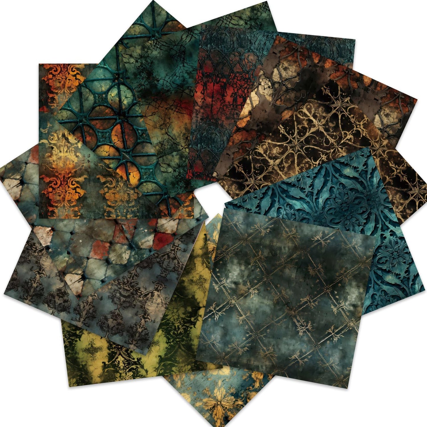 Vintage Window Scrapbook Paper Pad Color Boho Patterned Paper 6×6,24 Sheets Single-Sided Scrapbooking CardStock Papers Pad for Holiday Cardmaking DIY Origami Journaling. - Crafty Corner