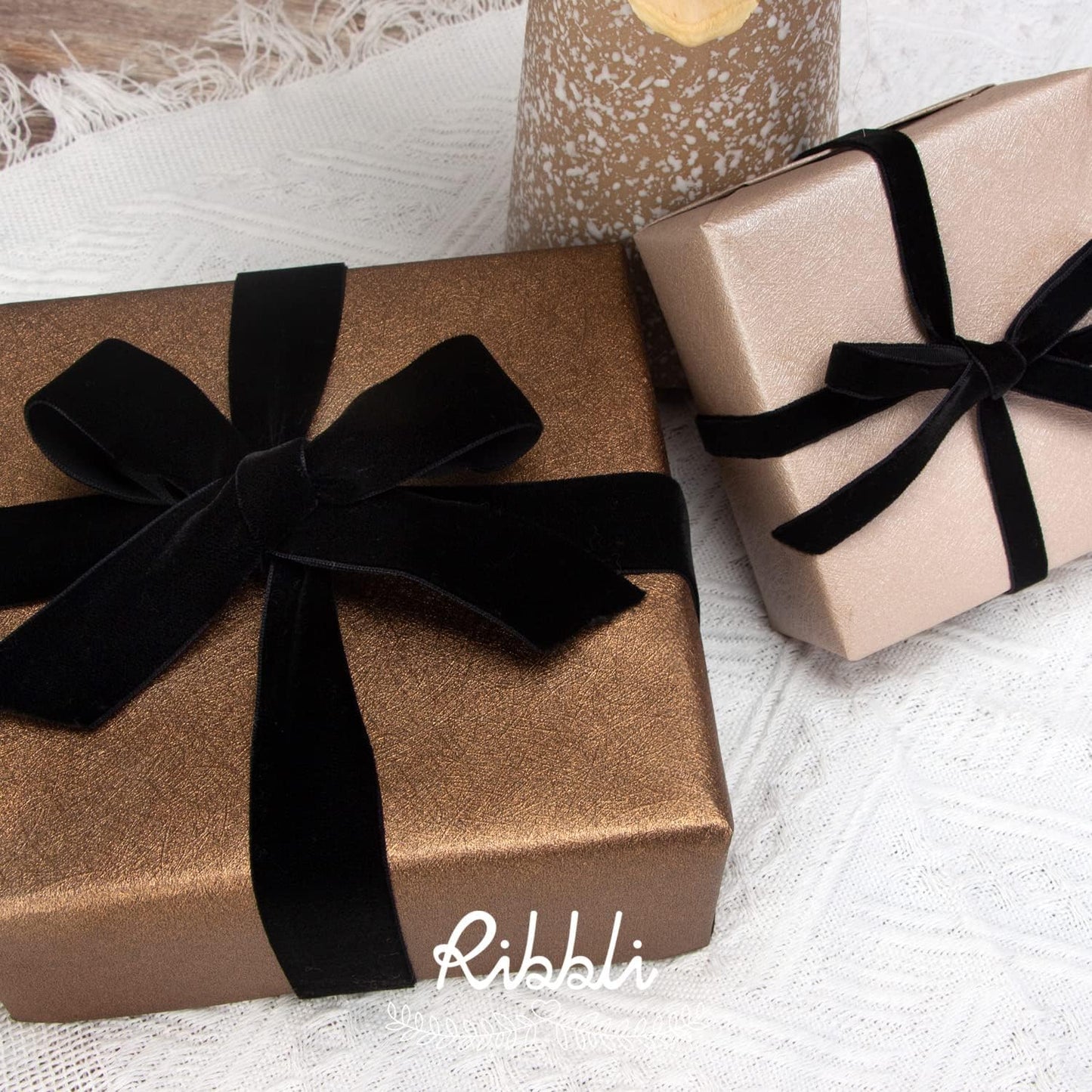 Ribbli Polyester Black Velvet Ribbon,1Inch,10-Yard Spool,Use for Choker,Gift Wrapping,Floral Bouquets, Boutonnieres - Crafty Corner