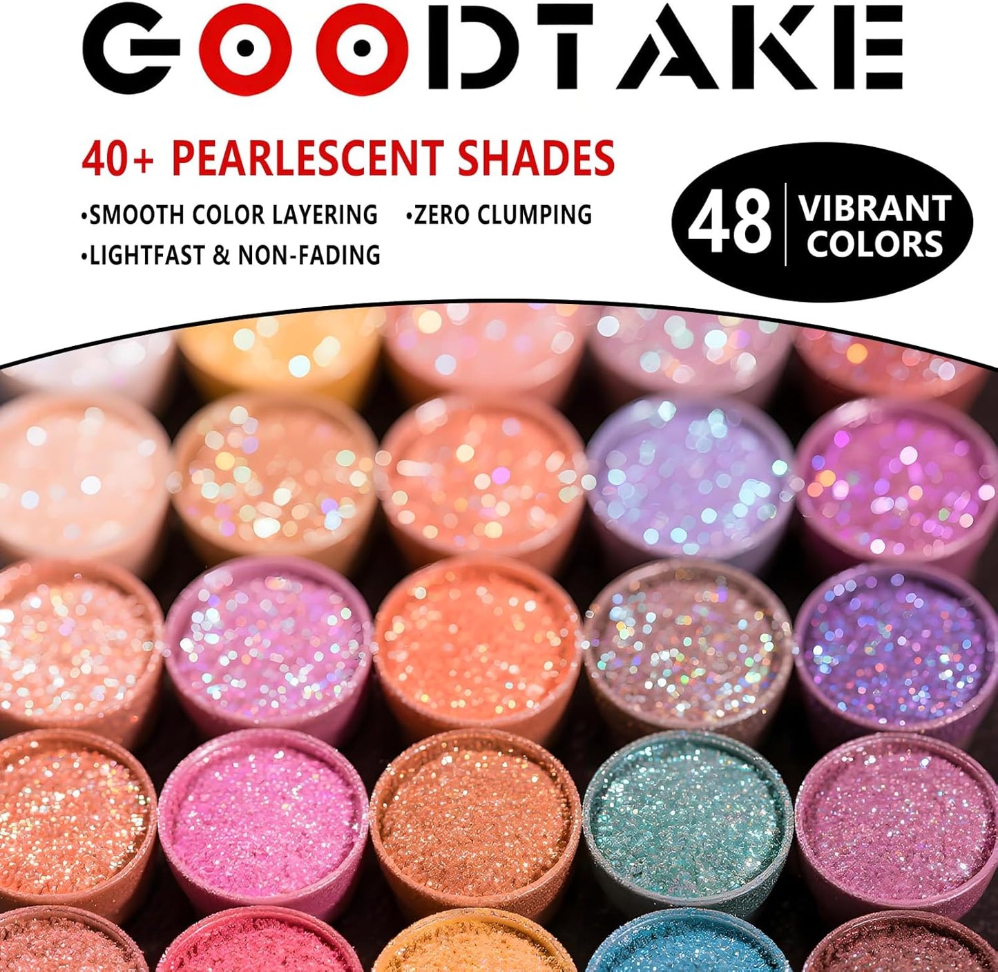 GOODTAKE Blue Mica Powder | Epoxy Resin Color Pigment | Pearlescent Color Pigment | Mica Powder for Resin Epoxy - for Soap Making, Nail Polish, Slime & Candle (Blue, 2 oz)