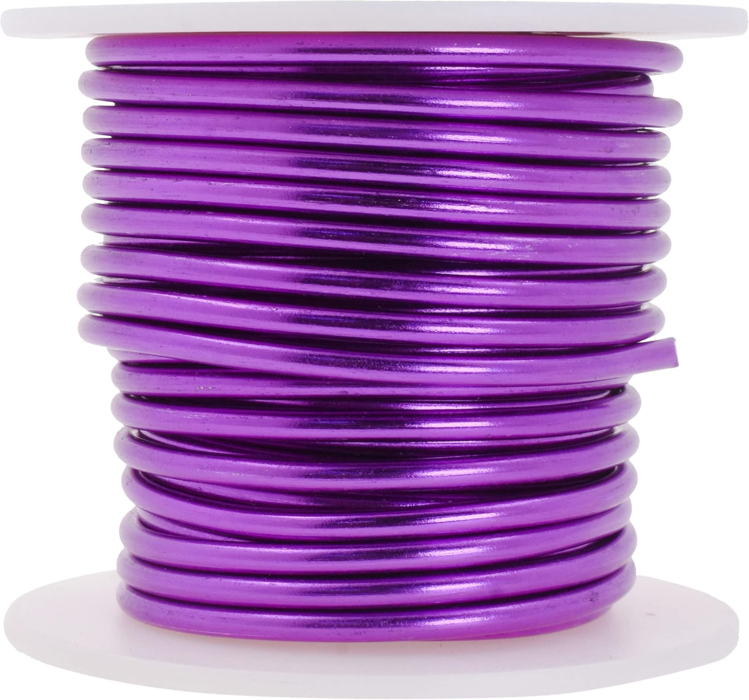 Mandala Crafts 8 Gauge Anodized Aluminum Craft Wire for Jewelry Making - 32 FT Colored Flexible Purple Wire - Bendable for Bonsai Armature Crafting Sculpting - Crafty Corner