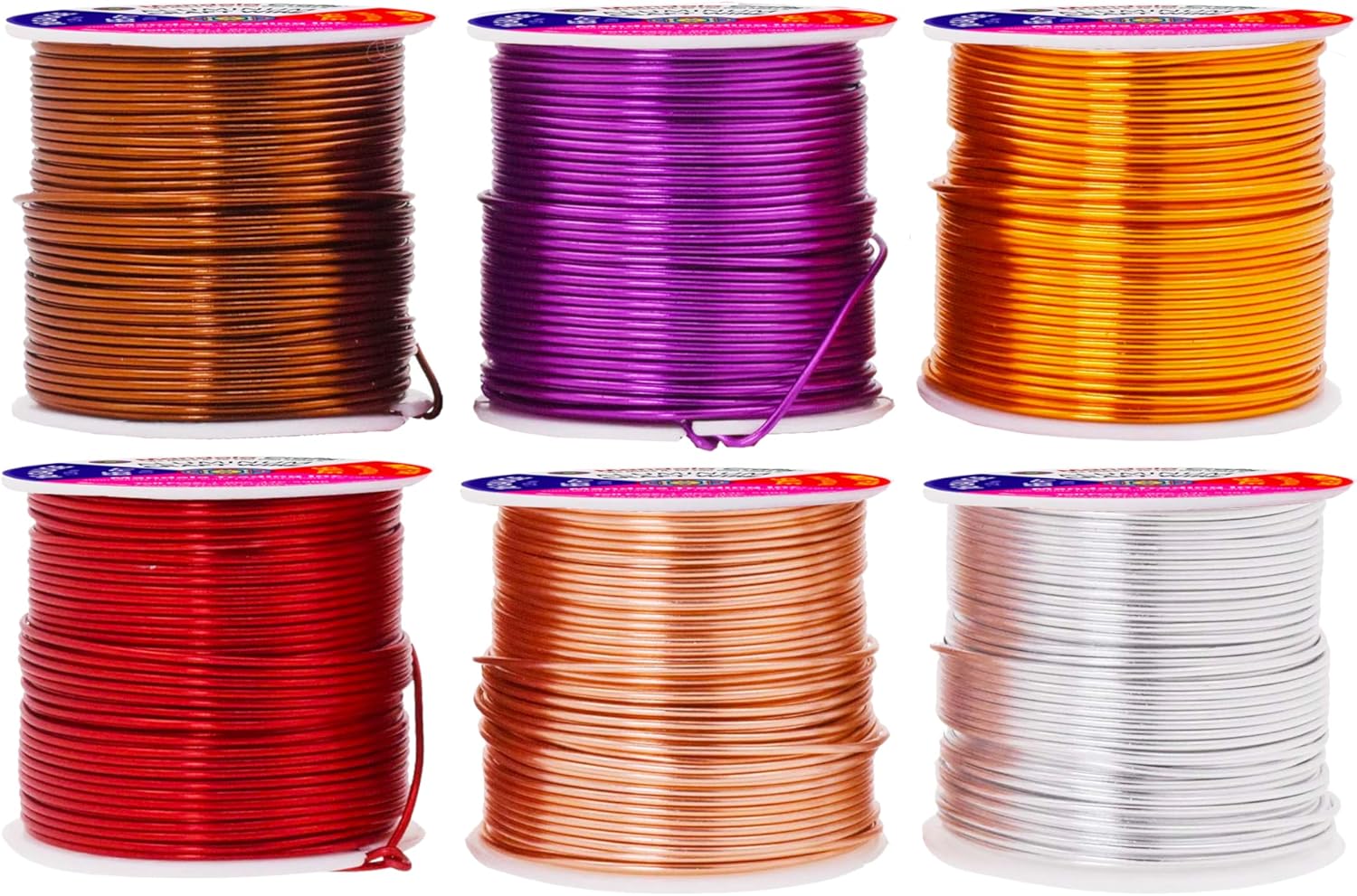 Mandala Crafts 16 Gauge Anodized Aluminum Craft Wire for Jewelry Making – 390 FT Colored Flexible Silver Copper Purple Gold Brown Red Wire - Bendable for Bonsai Armature Crafting Sculpting - Crafty Corner