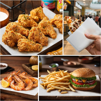 Precut POP UP Deli Paper Sheet Pack of 200, Interfolded Heavy Paper for Food Wrap and Serving (8" x 10-1/2", White）