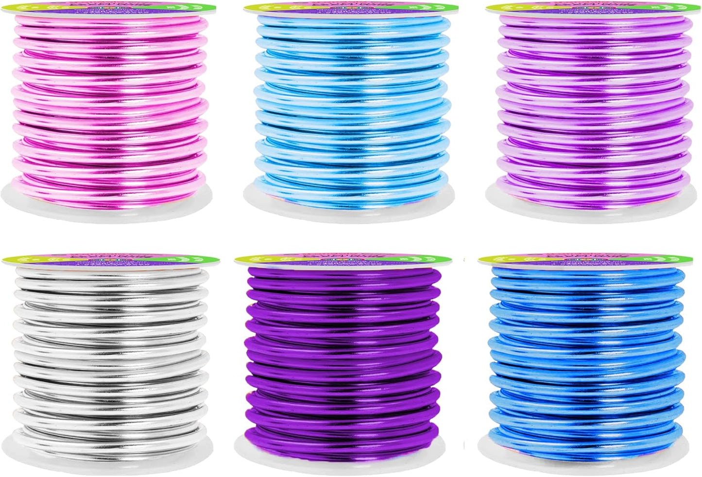 Mandala Crafts 8 Gauge Anodized Aluminum Craft Wire for Jewelry Making - 120 FT Colored Flexible Silver Lavender Purple Pink Ice Blue Turquoise Wire - Bendable for Bonsai Armature Crafting Sculpting - Crafty Corner
