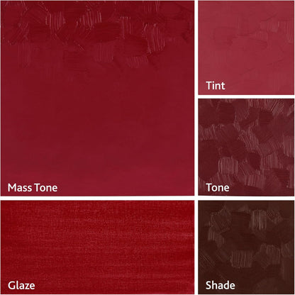 Tusc & Pine Artist Oil Paint - Cadmium Burgundy, 150 ml, Non-Yellowing, Rich & Creamy Consistency, Maximum Pigment Load, Small Batch Milled Oil Paints Made in the USA for Professional Artists