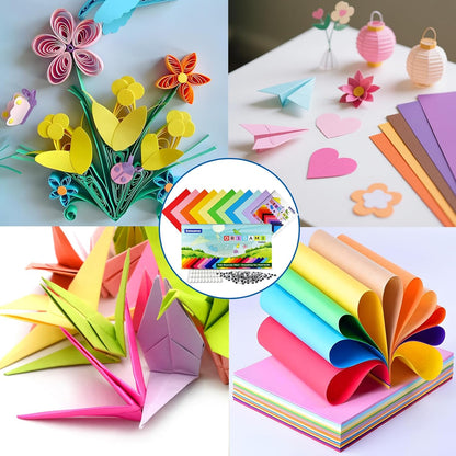 Origami Kit for Kids | 220 Sheets 6x6 Inch Origami Paper in 10 Colors & Child-Friendly Tools | Perfect for Hands-on Creative Art & Craft Projects | Ideal Gift for Ages 5-8 8-12. - Crafty Corner