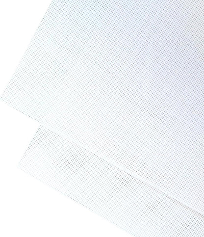 2 Sheets of White 11 Count Aida Cloth – 21 x 21 Inch Pre-Cut Fabric Squares – Cross Stitch Fabric – 100% Cotton – Ideal for Needlework & Embroidery – The Knotty Unicorn