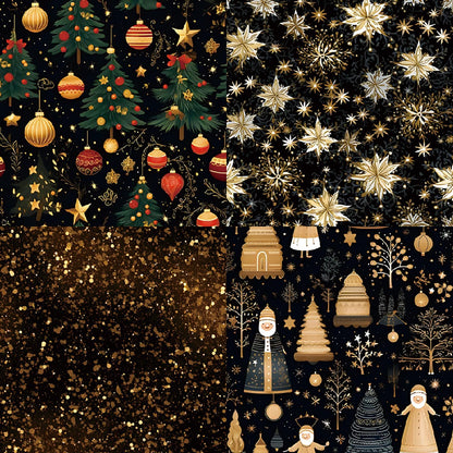 YASMEN 6"x6" Scrapbook Paper Pad - 24 Sheets of Patterned Cardstock for Card Making, Scrapbooking, Junk Journal, DIY Gift Cards - Single-Sided Decopodge Decorative Craft Paper - Crafty Corner