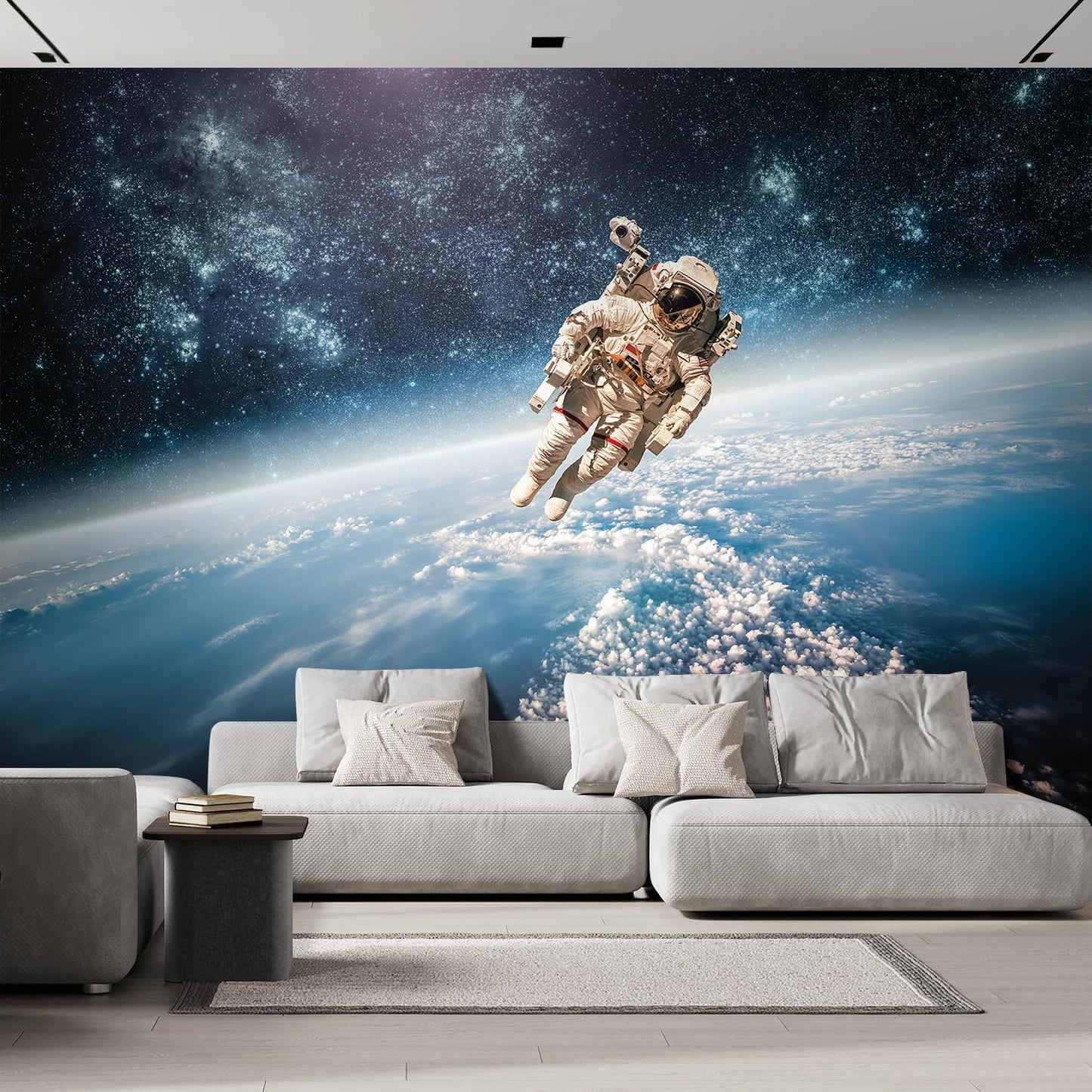 wall26 an Astronaut Floating About Planet EarthWall Mural, Removable Sticker, Home Decor - 120x168 inches