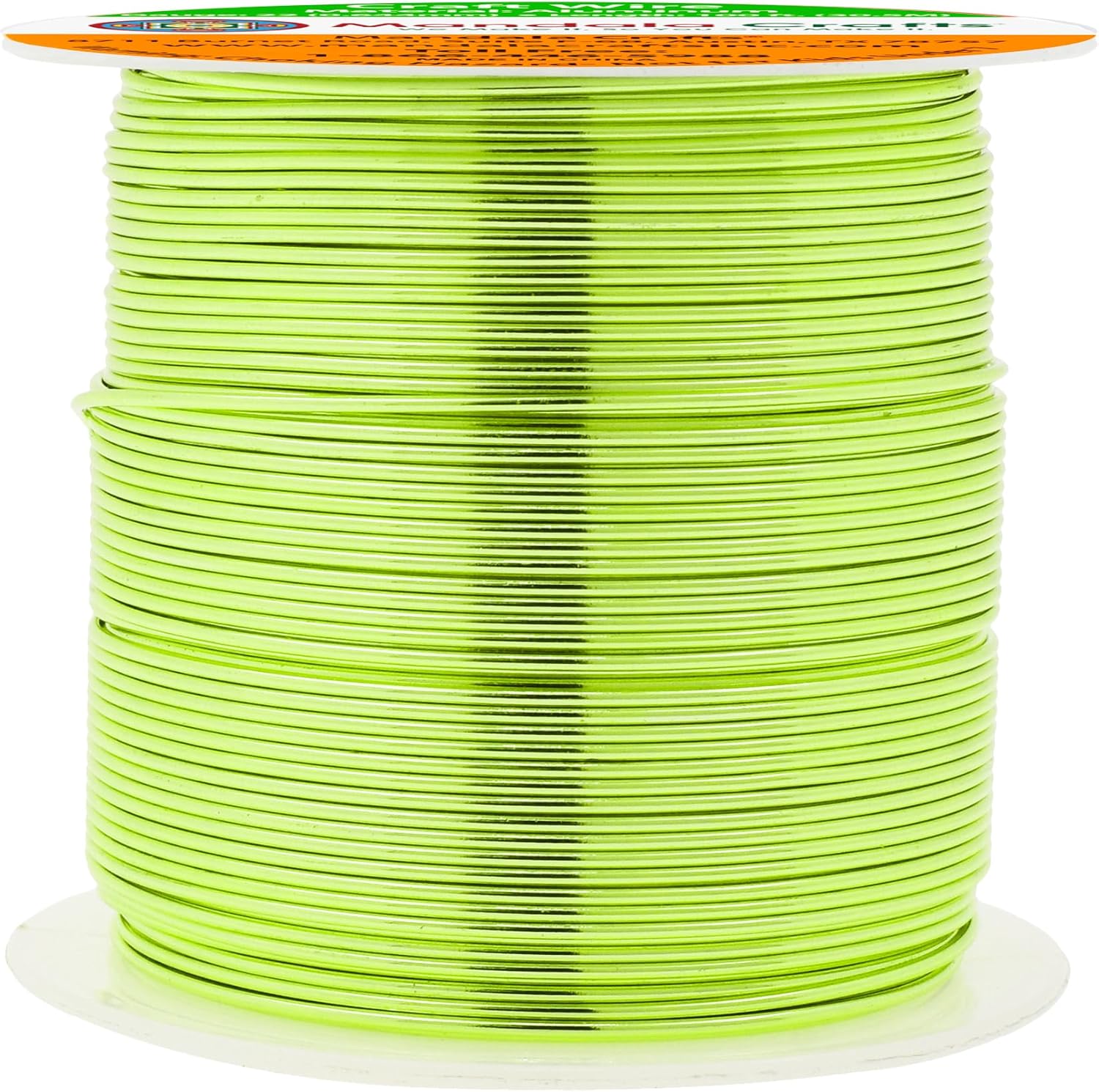 Mandala Crafts 22 Gauge Anodized Aluminum Craft Wire for Jewelry Making - 100 FT Colored Flexible Light Green Wire - Bendable for Bonsai Armature Crafting Sculpting - Crafty Corner