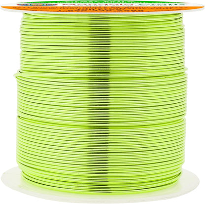 Mandala Crafts 22 Gauge Anodized Aluminum Craft Wire for Jewelry Making - 100 FT Colored Flexible Light Green Wire - Bendable for Bonsai Armature Crafting Sculpting - Crafty Corner