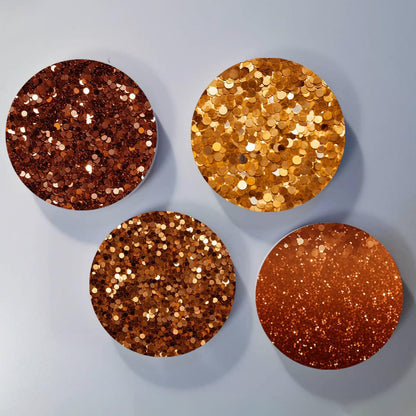 Gold Glitter Sublimation Transfer Sheets for Heat Press Machine,Orange Transfer Sheets for Sublimation Blanks Mug Tumbler T-Shirt Tote Bag,8 Sheets 12x12inch