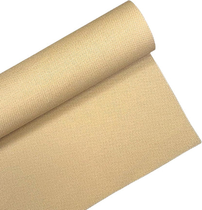 1 Sheet of Wheat 14 Count Aida Cloth – 28 x 28 Inch Pre-Cut Fabric Squares – Cross Stitch Fabric – 100% Cotton – Ideal for Needlework & Embroidery – The Knotty Unicorn