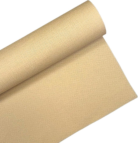 1 Sheet of Wheat 14 Count Aida Cloth – 28 x 28 Inch Pre-Cut Fabric Squares – Cross Stitch Fabric – 100% Cotton – Ideal for Needlework & Embroidery – The Knotty Unicorn