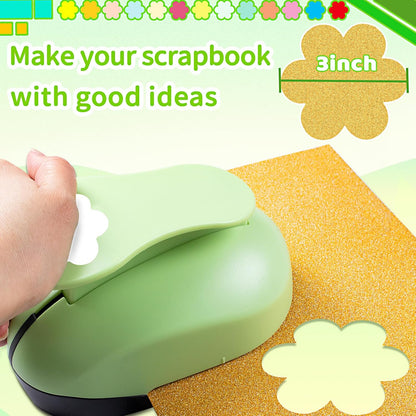 Flower Hole Punch 3 inch Punch Flower Craft Paper Puncher Flowers Scrapbooking Punches - Crafty Corner
