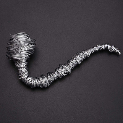 6 Rolls Silvery DIY Craft Art Aluminum Wire, 1mm, 1.5mm, 2mm, 3mm in Diameter