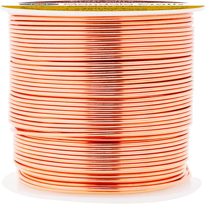 Mandala Crafts 12 14 16 18 20 22 Gauge Anodized Jewelry Making Beading Floral Colored Aluminum Craft Wire (18 Gauge, Copper) - Crafty Corner