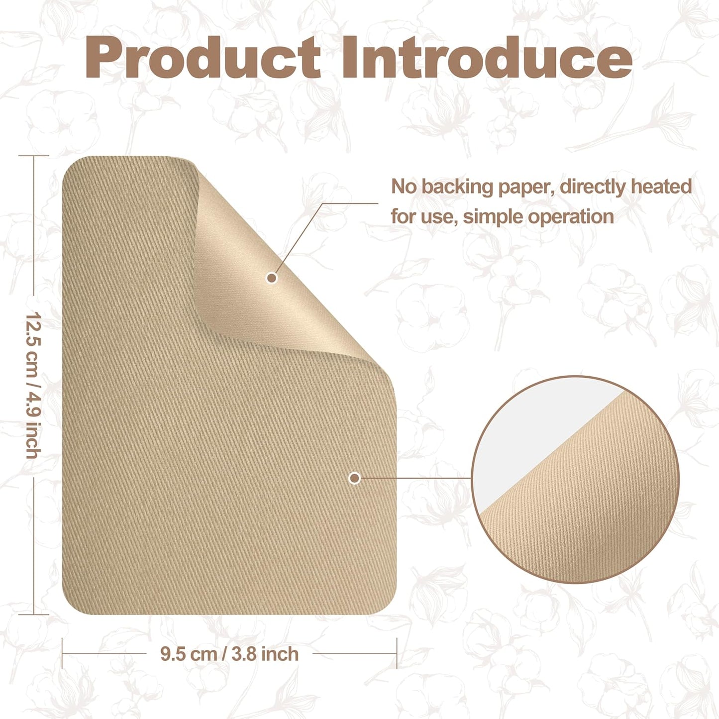 Iron on Patches for Clothes, 20 Pieces Patches for Cloth, 100% Cotton Fabric Patches for Clothing, Bag, Hat Repair, Clothing Repair Decorating Kit 3.7" by 4.9" (9.5 cm x 12.5 cm, Light Colors Series)