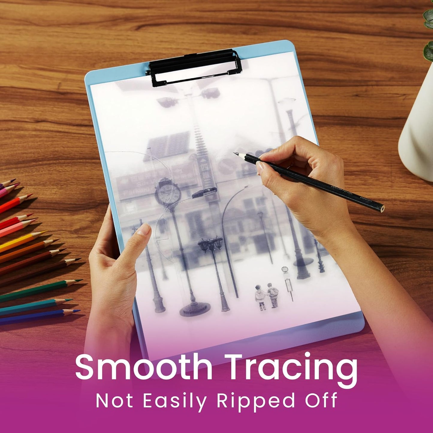 Tracing Paper 8.5 x 11 Inch - 500 Sheets 41lb/63gsm Transparent Vellum Paper for Sketching, Preliminary Drawing, Drafting & Overlays - Premium Translucent Tracing Paper for Pencil, Marker and Ink