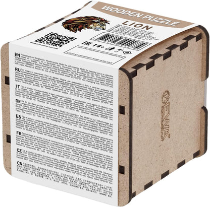 EWA Home Décor – Lion Small 80 Pieces – Wooden Jigsaw Puzzle for Adults – Perfect for Artistic Home Decoration and Mindful Relaxation