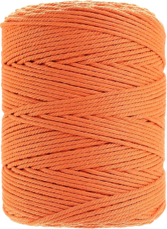 GOHOHOF Macrame Cord 3mm x 546yards Natural Macrame Cotton Rope Colored Macrame Rope Soft Cotton Cord Macrame Supplies Craft Rope Macrame Yarn for Plant Hanger Wall Hanger Dreamcatcher(Mustard)