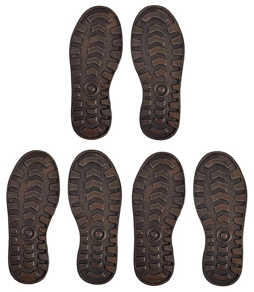 Lulu Décor, Cast Iron Footprint Stepping Stone (3 pc)