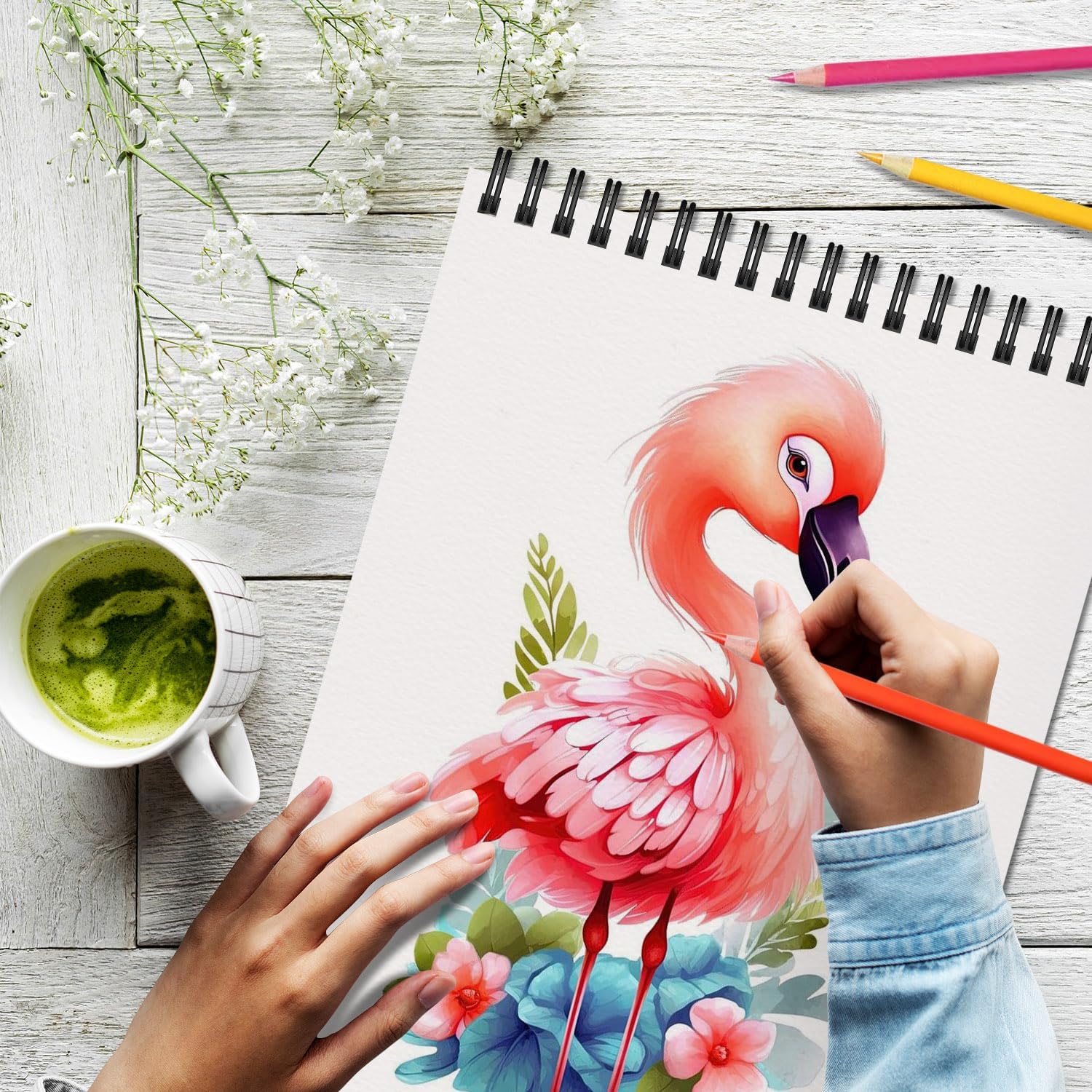 OSIMIG 10 Pack Sketch Books - 8.5" x 11", Top Spiral Bound Sketch Pad, 300 Sheet Total (68lb/100gsm), Drawing Paper Pad, Sketchbooks for Kids & Adults - Crafty Corner