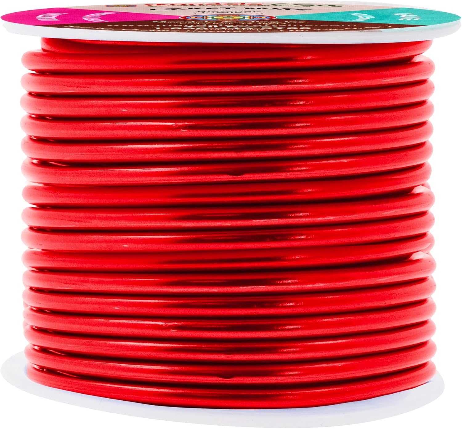 Mandala Crafts 10 Gauge Anodized Aluminum Craft Wire for Jewelry Making - 32 FT Colored Flexible Red Wire - Bendable for Bonsai Armature Crafting Sculpting - Crafty Corner