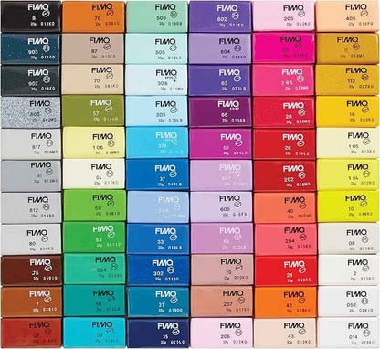 STAEDTLER FIMO Soft Polymer Clay - Oven Bake Clay for Jewelry, Sculpting, Crafting, 66 Pieces, Assorted Colors, 8023 C66-1