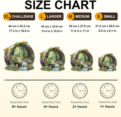 Wooden Puzzles for Adults, Fox Wooden Jigsaw Puzzle for Adults, 255 Piece Unique Animal Shape Wood Puzzles Adult, Birthday Party Gifts for Friends & Family Leisure Time Game Home Decor (L-13.4*12.8in)